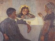 Eric Forbes-Robertson Breton Children Pont Aven (La Bonne Soupe) painting